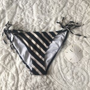 Gold white and black cheeky bikini bottom